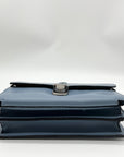 Patricia Nash Blue Fog Leather Bianco Crossbody