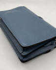 Patricia Nash Blue Fog Leather Bianco Crossbody
