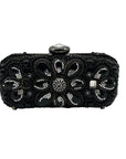 Mary Frances Sublime Black Beaded & Jeweled Embellished Clutch