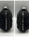 Mary Frances Sublime Black Beaded & Jeweled Embellished Clutch