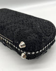 Mary Frances Sublime Black Beaded & Jeweled Embellished Clutch