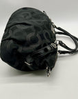 Coach Black Madisoc Dotted OP Art Sophia Satchel Bag 15957
