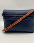 Dooney & Bourke Pebble Grain Leather Blue Hunter Crossbody Bag