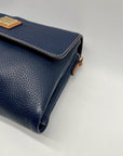 Dooney & Bourke Pebble Grain Leather Blue Hunter Crossbody Bag