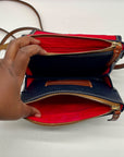 Dooney & Bourke Pebble Grain Leather Blue Hunter Crossbody Bag