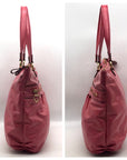 Coach Poppy Daisy Liquid Gloss Pink Patent Leather Tote Bag F20004