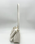 Like Dreams Off-White Bow Baguette Shoulder Bag