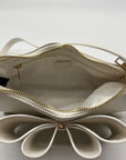 Like Dreams Off-White Bow Baguette Shoulder Bag