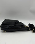 Antik Kraft Black Leather Sling Bag