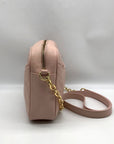 Tory Burch Blush Pink Leather Alexa Stitch Camera Crossbody Bag