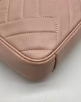 Tory Burch Blush Pink Leather Alexa Stitch Camera Crossbody Bag