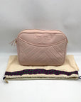 Tory Burch Blush Pink Leather Alexa Stitch Camera Crossbody Bag