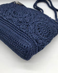 The Sak Blue Lumi Crocheted Crossbody Bag