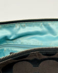 Coach Black Signature Sateen Canvas Tote Bag 189798