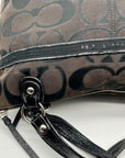 Coach Black Signature Sateen Canvas Tote Bag 189798