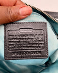 Coach Black Signature Sateen Canvas Tote Bag 189798