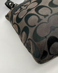 Coach Black Signature Sateen Canvas Tote Bag 189798
