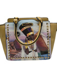 La Philipe Egyptian Paradise Vegan Leather Satchel