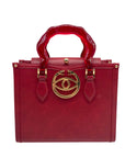 Lailee Red Leather Shoulder Bag