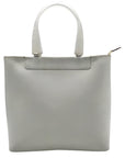 Lamarthe Cream Leather Minimalist Tote Bag