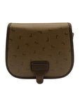 Lancel Brown Vintage canvas Crossbody Bag
