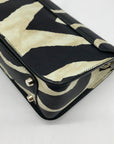 Furla Black Zebra Print Metropolis Crossbody Bag
