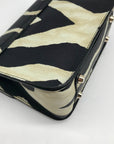 Furla Black Zebra Print Metropolis Crossbody Bag