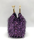 Valentino Garavani Small Carry Secrets Embroidered Amethyst Bucket Bag