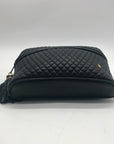 Bally Black Leather Quilted Lambskin Belt Bag