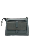 Light Blue Leather Fossil Kinley Crossbody Bag