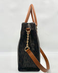 Michael Kors Brown Logo Print Large Hamilton Tote