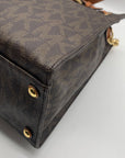 Michael Kors Brown Logo Print Large Hamilton Tote