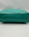 Joy Susan Blue Pebbled Faux Leather Tote With Matching Crossbody Bag