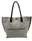 Longchamp Off-White Essential Toile Tote Bag