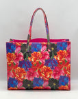 The Icon Tote Pink Floral Print Tote bag