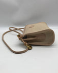 Dooney & Bourke Cream Pebbled Grain Leather Crossbody Bag