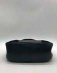 Brighton Black Suede & Pebbled Leather Shoulder Bag