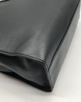 Marc Jacobs Black Snake Embossed Leather Grind Shopper Tote Bag