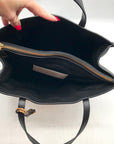 Marc Jacobs Black Snake Embossed Leather Grind Shopper Tote Bag