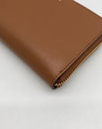 Michael Kors Brown Leather Acorn Wristlet