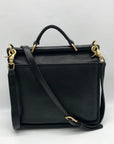 Coach Black Leather Vintage Willis Convertible Satchel 9927