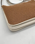 Kate Spade Brown Straw Jackson Crossbody Bag