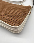 Kate Spade Brown Straw Jackson Crossbody Bag