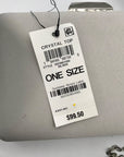 I.N.C. International Concepts Silver Crystal Top Handle Frame Convertible Crossbody Bag