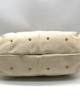 Sam Edelman Ivory Suede Faren Rhinestone Hobo Bag