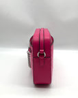Michael Kors Dragon Fruit Ombre Leather Jet Set Logo Crossbody Bag