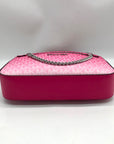 Michael Kors Dragon Fruit Ombre Leather Jet Set Logo Crossbody Bag