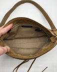Rebecca Minkoff Tan Suede Darren Shoulder Bag