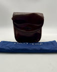 Oroton Brown Leather Crossbody Bag