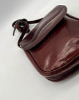 Oroton Brown Leather Crossbody Bag